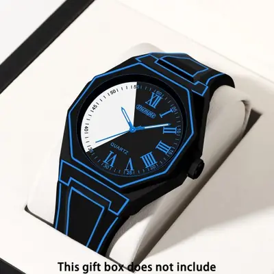 Image de Montre Quartz Unisexe Style Preppy avec Date