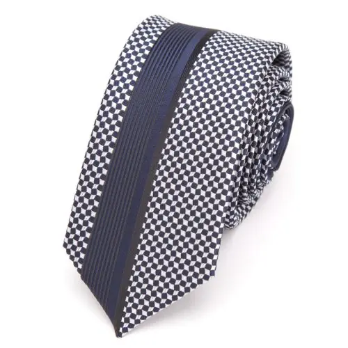 Image de Cravate Homme Luxe Élégante - Rayures Jacquard