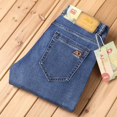 Image de Jeans Homme Bleu Clair Slim Fit - Style Rétro & Confort Stretch