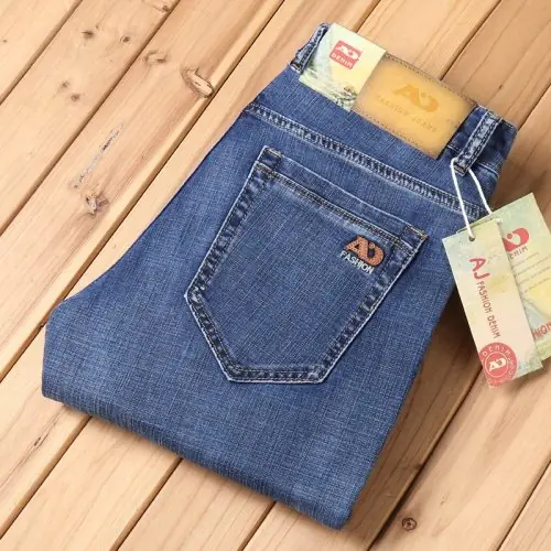 Image de Jeans Homme Bleu Clair Slim Fit - Style Rétro & Confort Stretch