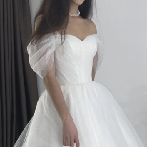 Imagen de Guantes elegantes con correas y mangas extraíbles para vestido de novia y fiestas nocturnas brillantes