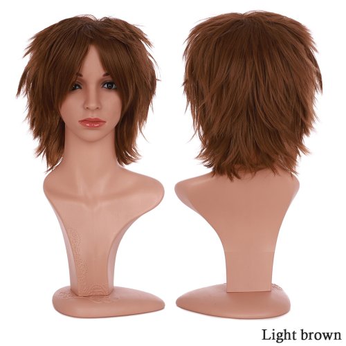 Afbeelding van BENIHAIR Synthetische Pruik Cosplay Pruik Wit Rood Groen Blauw Roze Geel Haar Korte Laag Pruik Nep Haarverlenging Mannen Vrouwen Party Pruik