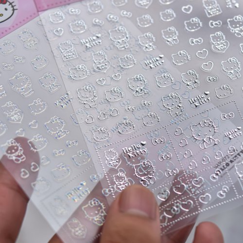 Afbeelding van Laser 5D Nagelstickers - Hello Kitty & Cinnamoroll