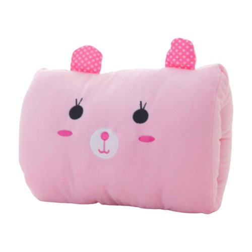 Immagine di Orso Rosa Peluche Cuscino per Bambini e Adulti – Scaldamani, Guanti Caldi, Cuscino per Pisolino, Regalo Creativo e Accogliente
