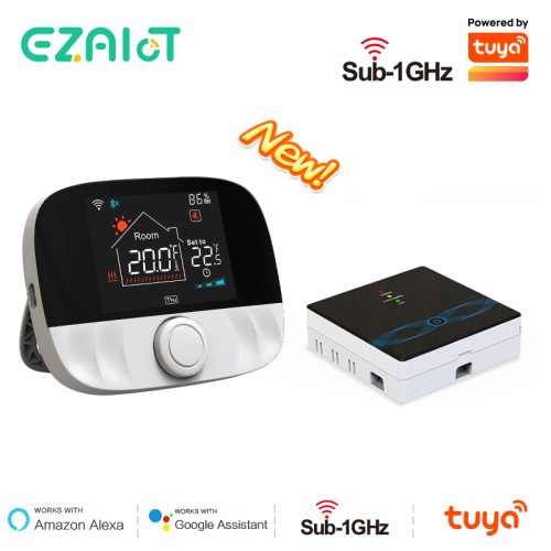 Image of RF433 Wireless Thermostat WiFi/No WiFi Floor Heating Water Gas Boiler Home Room Tuya Smart Programmable Temperature Controller