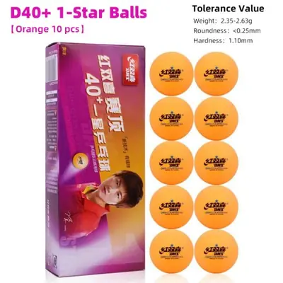 Image de Balles de Ping-Pong 3 Étoiles DHS D40+ - Qualité Professionnelle