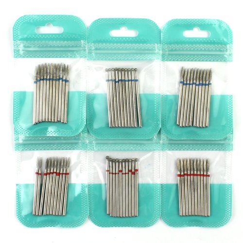 Image of Premium Natural Diamond Nail Drill Bit Set – 10-Piece Professional Manicure & Pedicure Tool Kit for Electric Nail Machines