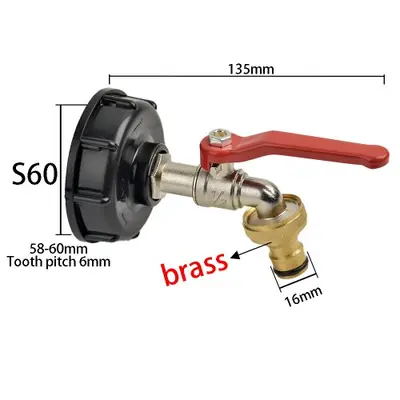 Image de Robinets IBC 3/4" - Sortie d'eau facile & rapide