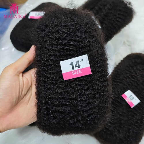 Zdjęcie Afro Kinky Bulk 4C – Naturalne Włosy Virgin Remy do Szydełkowania