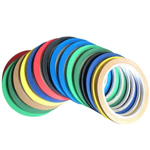 Afbeelding van Kleurrijk Afplakband Set - 5 Stuks in 6mm, 7mm & 8mm