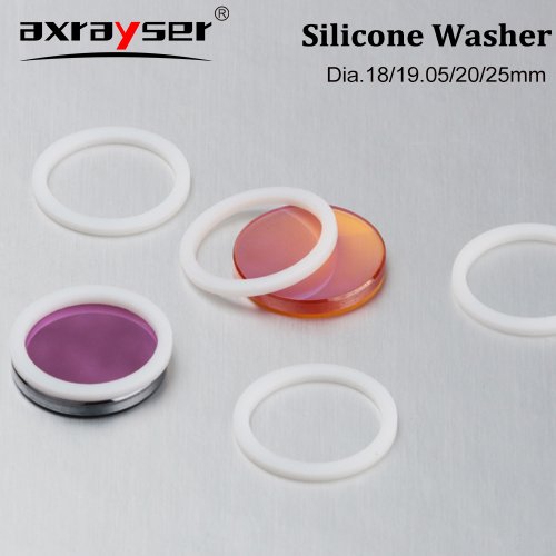 Afbeelding van 5 stuks CO2 laser focus lens siliconen pakkingen - Onderdelen voor CO2 laser machines, beschikbaar in maten 18, 19, 05, 20 en 25 mm
