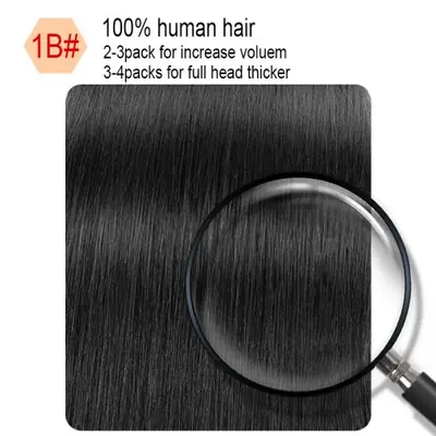 Image de Cheveux Humains Vierges Raides 100% Naturels - Extensions en Vrac