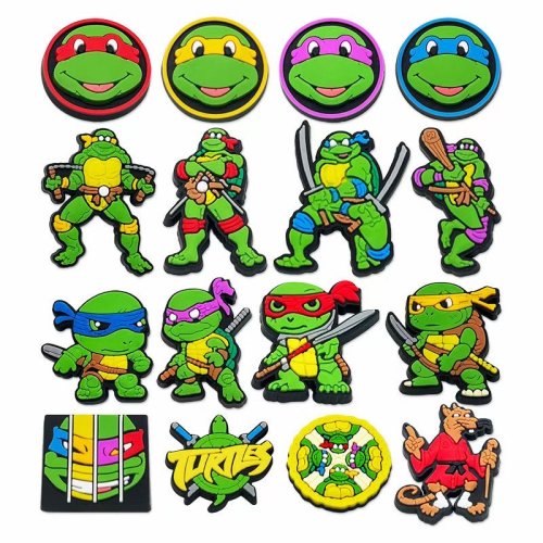 Bild von 16 Stück Cartoon Schuh-Charms – Bunte DIY Deko für Kinder-Schuhe & Sandalen