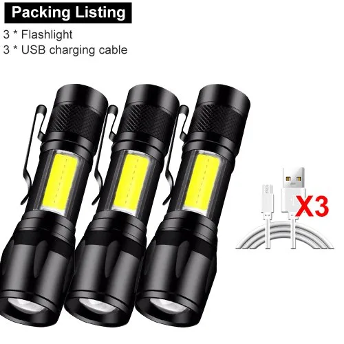 Czarny 3PCS