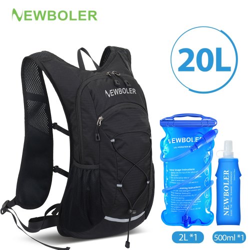 Afbeelding van Lichtgewicht Hydratatie Rugzak 20L voor Fietsen, Outdoor Sport, Camping en Bergbeklimmen met 500ml Waterzak - Ideaal voor Reizen en Avontuur