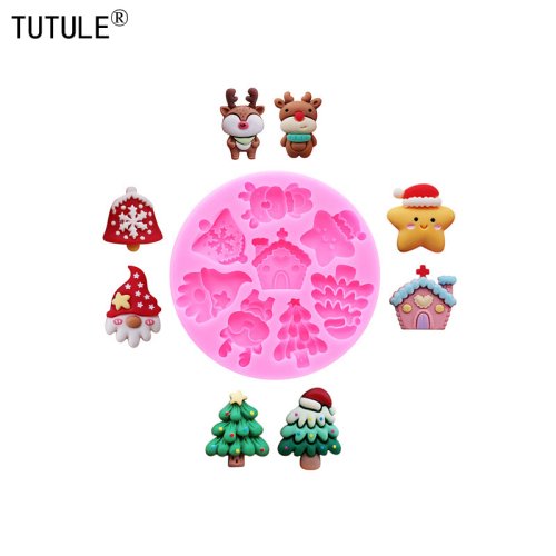 Imagen de Molde de Silicona en Forma de Campana Navideña Pequeña para Fondant, Azúcar, Magdalenas y Manualidades – Ideal para Decoración con Resina Epoxi y Pegamento en Forma de Gota