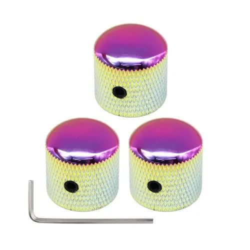 Image de Boutons de Dôme Métal pour Guitare Basse - Contrôle Volume & Ton
