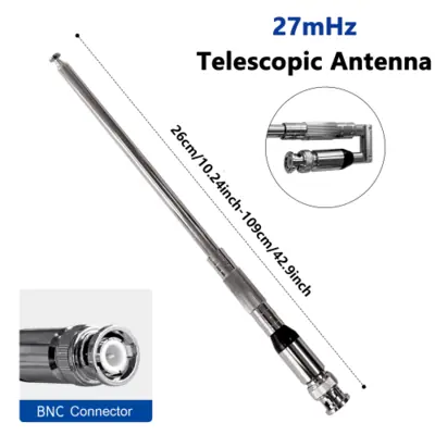 Image de Antenne Télescopique 27 MHz - Haute Performance pour Talkie-Walkie