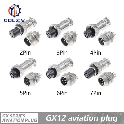 Image de Connecteur Circulaire Étanche GX12/GX16/GX20 - 2 à 15 Broches