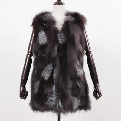 Image de Gilet Fourrure de Renard Véritable - Élégance Hivernale