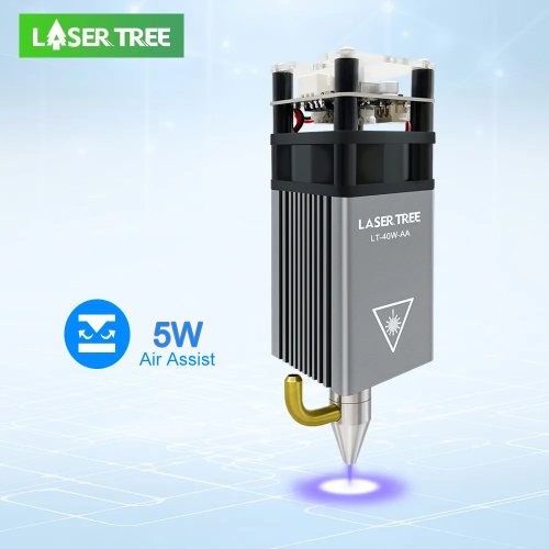 Immagine di Testa Laser Blu 5W con Assistenza Aria – Per Taglio e Incisione CNC