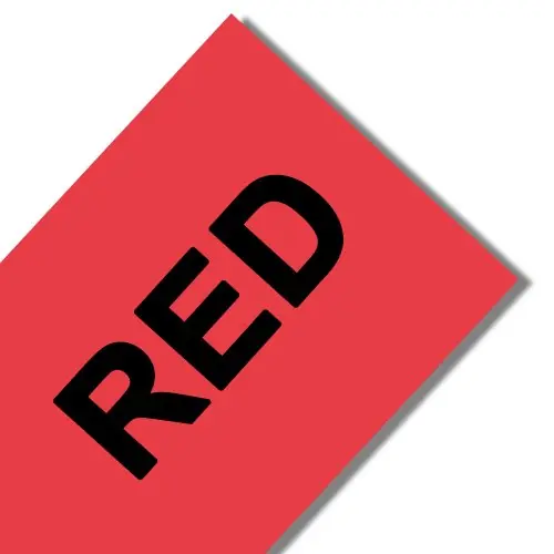 Nero su rosso