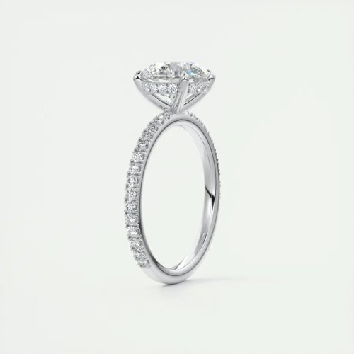 Imagen de Anillo de Compromiso Clásico en Plata de Ley 925 con Moissanita Redonda de 8 mm y 2 quilates para Mujer – Joyería Fina y Elegante para Boda