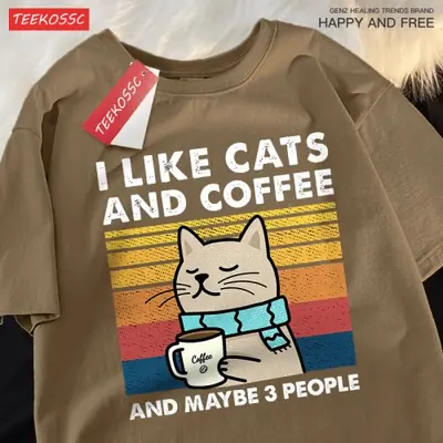 Image de T-Shirt Chat & Café - Style Streetwear