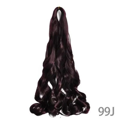 Image de Tresses Synthétiques Ondulées - Extensions Bouclées Prêtes à Porter