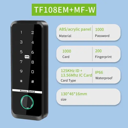 Image de Système d'Accès Biométrique Étanche IP66