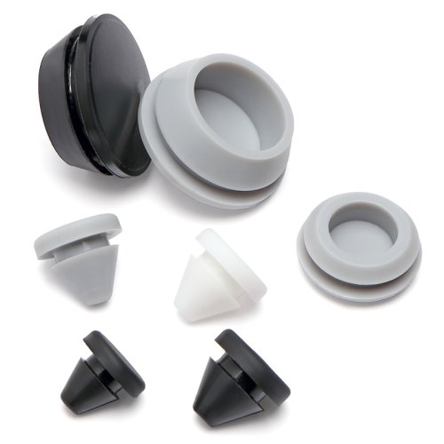 Imagen de Tapón de Goma de Silicona Suave para Protección de Placas Negras, Sellado de Orificios Redondos con Almohadilla Antideslizante y Resistencia Sísmica