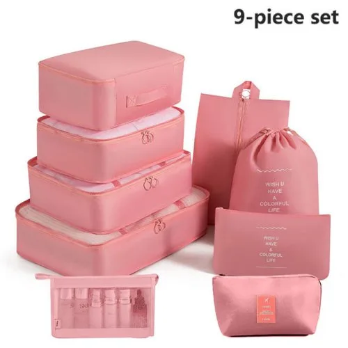 9pcs conjunto rosa