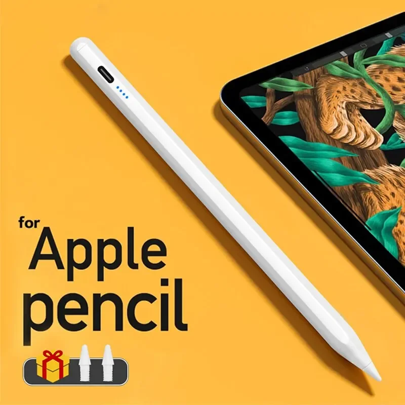 Image of Precision Stylus Pen with Palm Rejection for iPad Pro, Air & Mini – Compatible with iPad 2018-2022 Models, Active Tip, Responsive Display Writing & Drawing