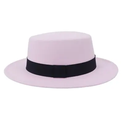 Image de Chapeau Fedora Large Bord - Noir, Vert, Crème