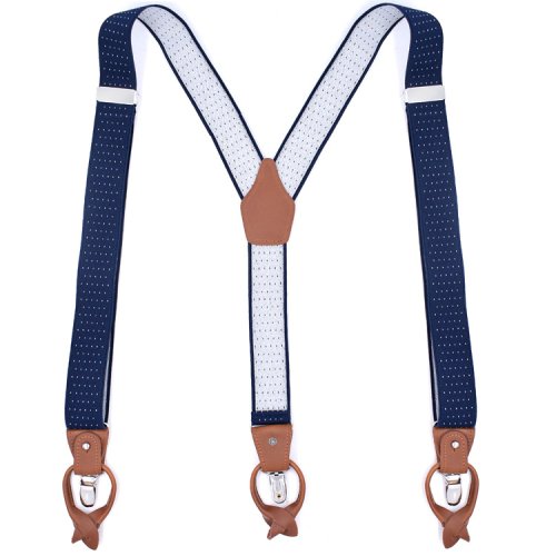 Marineblauw stip