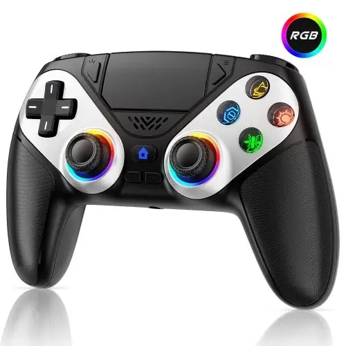 Image de Manette Sans Fil pour PS5 RGB - Vibration Double, Turbo, PC & PS5 Pro