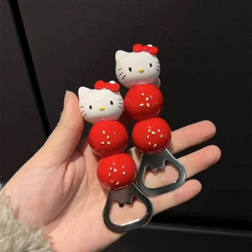 Afbeelding van Creatieve Cartoon Kat Bierflesopener met Gepersonaliseerd Design – Unieke Flesopener als Cadeau of Decoratief Accessoire