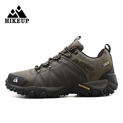 Bild von HIKEUP Rutschfeste Herren-Wanderschuhe, atmungsaktiv, verschleißfest, spritzwassergeschützt, Klettern, Herren-Sneaker, Tourismus, Bergschuhe