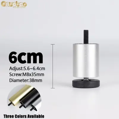 Image de Pieds de Meuble Réglables en Aluminium - 4 Pièces M8