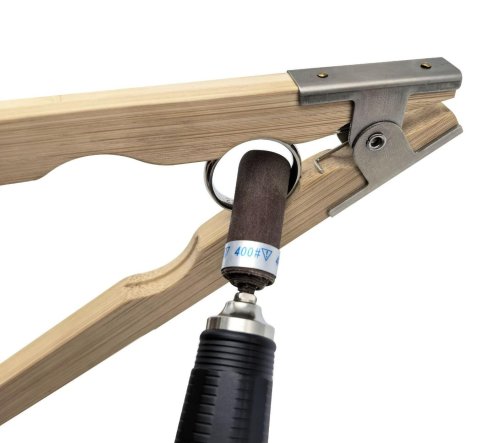 Image de Pince Porte-Anneau en Bois - Outil de Bijouterie Précision