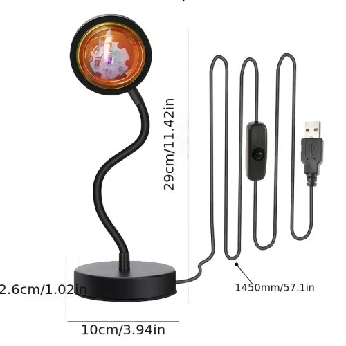 Image de Projecteur LED Coucher de Soleil - Ambiance Relaxante
