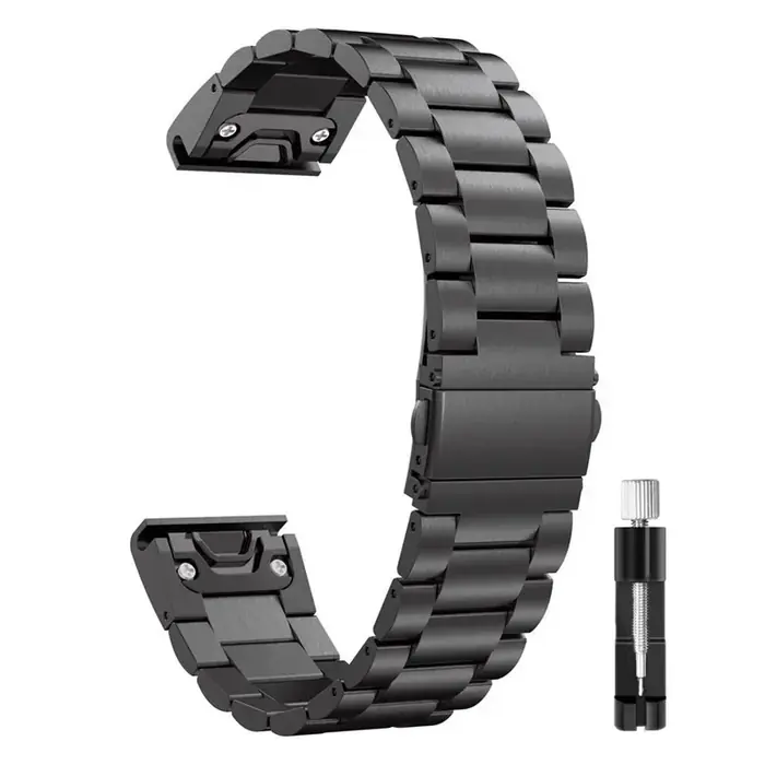 Image de Bracelet Acier Inoxydable pour Garmin Fenix & Tactix