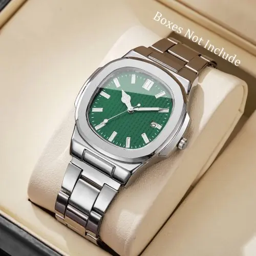 Image de Montre Homme Carrée Luxe - Calendrier & Quartz