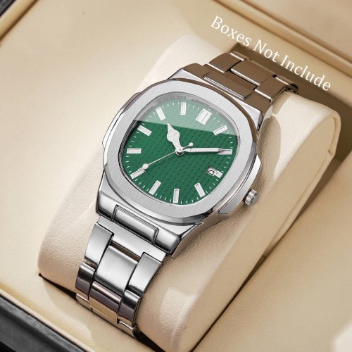 Imagen de Relojes de negocios cuadrados de lujo para Hombre, Reloj de cuarzo con calendario para Hombre, Reloj de regalo para Hombre (sin caja)