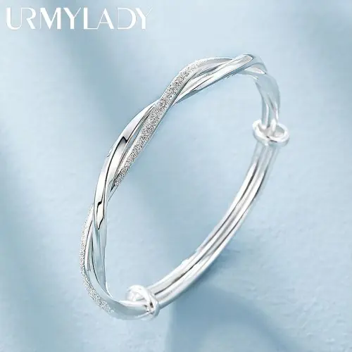 Image de Bracelet Argent 925 - Tissage Élégant & Réglable