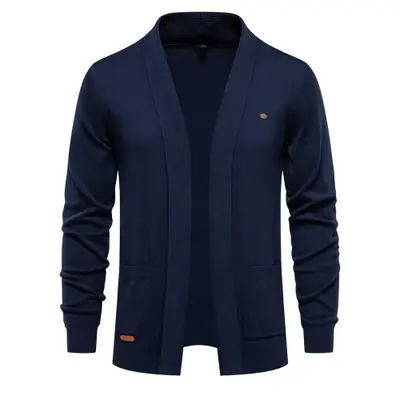 Image de Cardigan Homme Coton Col Rabattu Hiver 2023