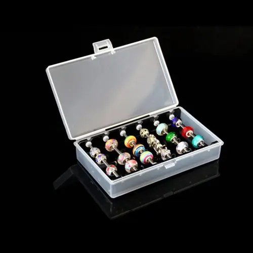 Image de Boîte de Rangement Acrylique pour Perles à Breloques