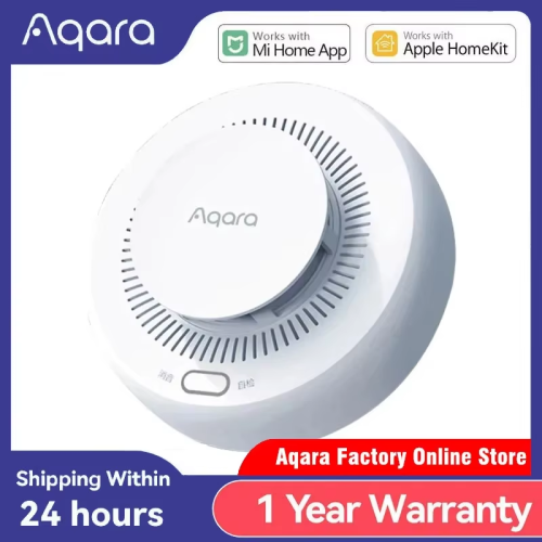 Afbeelding van Aqara Smart Rookmelder Sensor met Brandalarm en Geluidsalarm - Zigbee 3.0 Draadloos Systeem voor Slimme Thuisbeveiliging, Werkt met Xiaomi Mi Home en Apple HomeKit App