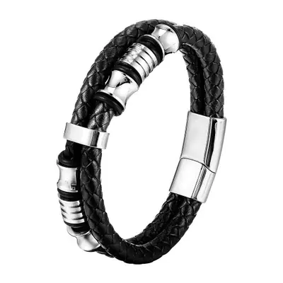 Image de Bracelet Tressé avec Breloques - Style Masculin & Féminin