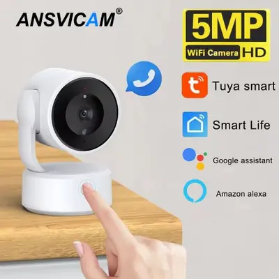 Image de Caméra WiFi Tuya 5MP - Surveillance Intérieure & Moniteur Bébé